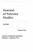 Journal of Salesian Studies
