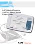 CJPS Medical Systems VitalPoint Home Monitor Patient Guide