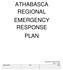 ATHABASCA REGIONAL EMERGENCY RESPONSE PLAN