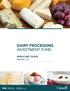 DAIRY PROCESSING INVESTMENT FUND. APPLICANT GUIDE Version 1.0