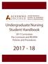 Undergraduate Nursing Student Handbook Curriculum Pre-Licensure and RN-BSN Policies and Procedures