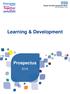 Learning & Development. Prospectus