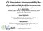 C2- Simula*on Interoperability for Opera*onal Hybrid Environments