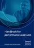 Handbook for performance assessors