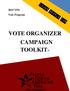 2015 YP4 Vote Program VOTE ORGANIZER CAMPAIGN TOOLKIT»