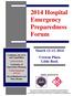 2014 Hospital Emergency Preparedness Forum