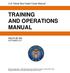 TRAINING AND OPERATIONS MANUAL