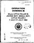 OPERATION DOMINIC3I. Shots LITTLE FELLER I[, JOHNIE BOY, SMALL BOY, LITTLE FELLER I 7 JULY-17 JULY 1962
