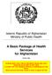 A Basic Package of Health Services for Afghanistan