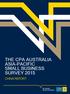 THE CPA AUSTRALIA ASIA-PACIFIC SMALL BUSINESS SURVEY 2015 CHINA REPORT