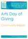 Arts Day of Giving. Community Report