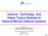 Science, Technology, and Attack Tactics Relevant to National Missile Defense Systems
