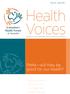 Health Voices. PHNs will they be good for our health? representing consumers on national health issues. Issue 16 April 2015