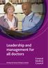 Leadership and management for all doctors