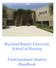 Wayland Baptist University School of Nursing. Undergraduate Student Handbook