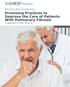 Promising Practices to Improve the Care of Patients With Pulmonary Fibrosis A supplement to CHEST Physician