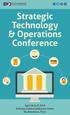 Strategic Technology & Operations Conference