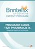 Program Guide for Pharmacists