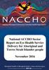 National ACCHO Sector Report on Eye Health Service Delivery for Aboriginal and Torres Strait Islander people