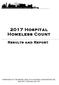 2017 Hospital Homeless Count