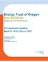 Energy Trust of Oregon New Buildings Request for Proposals
