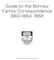 Guide to the Bonney Family Correspondence , 1868