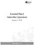 Essential Plan I Subscriber Agreement