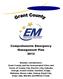 Comprehensive Emergency Management Plan 2012