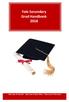 Yale Secondary Grad Handbook 2018