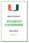 PHD IN NURSING STUDENT HANDBOOK Revised July, 2011