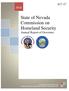 State of Nevada Commission on Homeland Security Annual Report of Governor