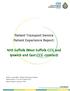 Patient Transport Service Patient Experience Report: NHS Suffolk (West Suffolk CCG and Ipswich and East CCG contract)