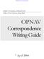 OPNAV Correspondence Writing Guide