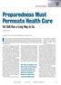 Preparedness Must Permeate Health Care