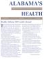 ALABAMA S HEALTH. Healthy Alabama 2010 results released A PUBLICATION OF THE ALABAMA DEPARTMENT OF PUBLIC HEALTH VOLUME 34 NUMBER 9 MAY 2001