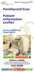 Parathyroid Scan. Patient Information Leaflet