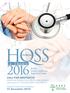 HQSS. 4-5 March. CALL FOR ABSTRACTS Healthcare Quality Forum 2016 invites abstract submission for oral and poster presentations.