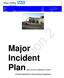 Major Incident Plan- edited version for publishing on internet. (Includes signposting to other planning arrangements)