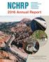 NCHRP NATIONAL COOPERATIVE HIGHWAY RESEARCH PROGRAM