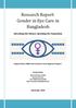Research Report: Gender in Eye Care in Bangladesh