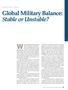 What is the global military situation