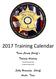 2017 Training Calendar