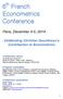 6 th French Econometrics Conference