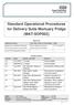 Standard Operational Procedures for Delivery Suite Mortuary Fridge (MAT-SOP002)