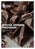 COCOA ORIGINS PROGRAM. Prospectus
