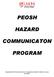 PEOSH HAZARD COMMUNICATON PROGRAM