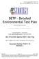 DETP Detailed Environmental Test Plan