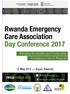 Rwanda Emergency Care Association Day Conference 2017