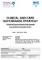 CLINICAL AND CARE GOVERNANCE STRATEGY