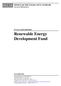 Renewable Energy Development Fund